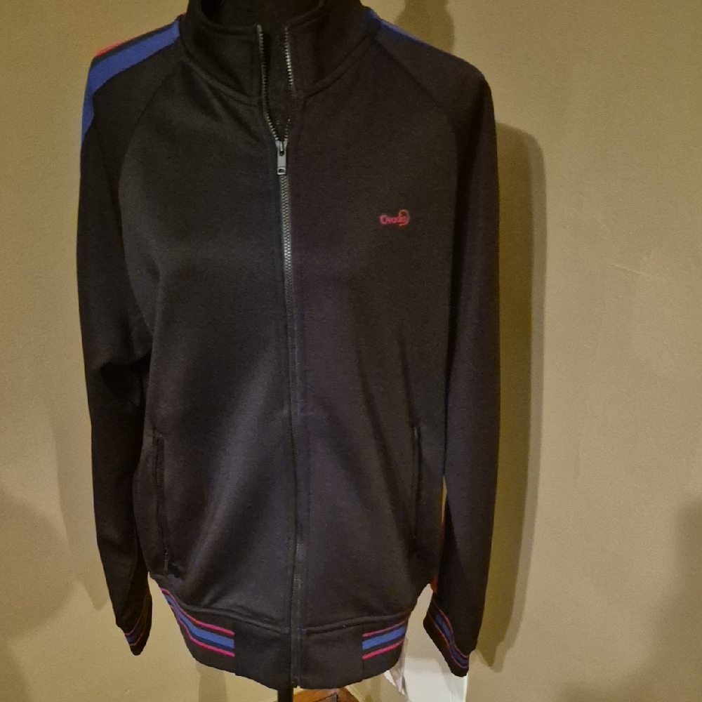 Ovadia & Son Black Jacket with Red Logo